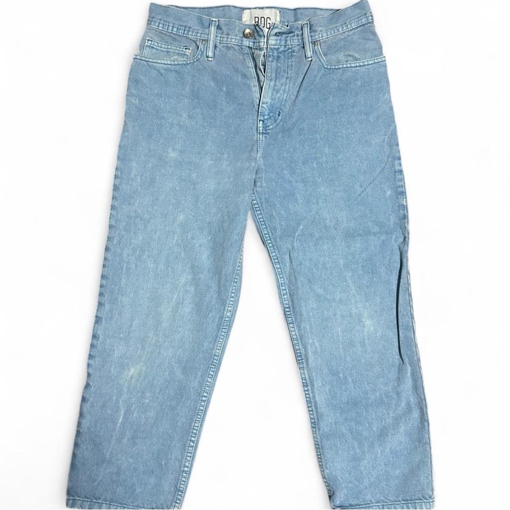 Light Blue Denim Jeans Straight Baggy